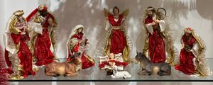 14" FABRIC NATIVITY SET - 100-4900630